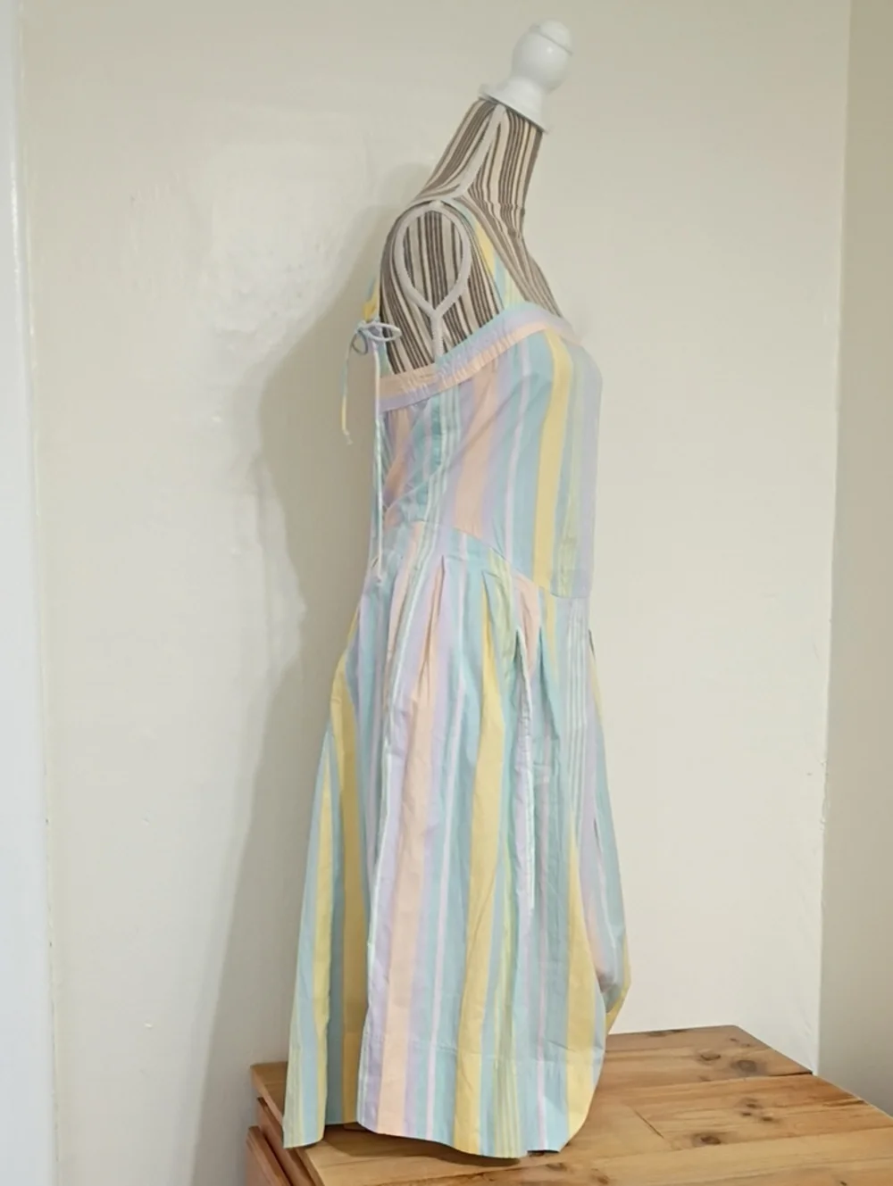 Free People Primavera Striped Midi Dress w Pockets Size S NWOT - Picture 8 of 13